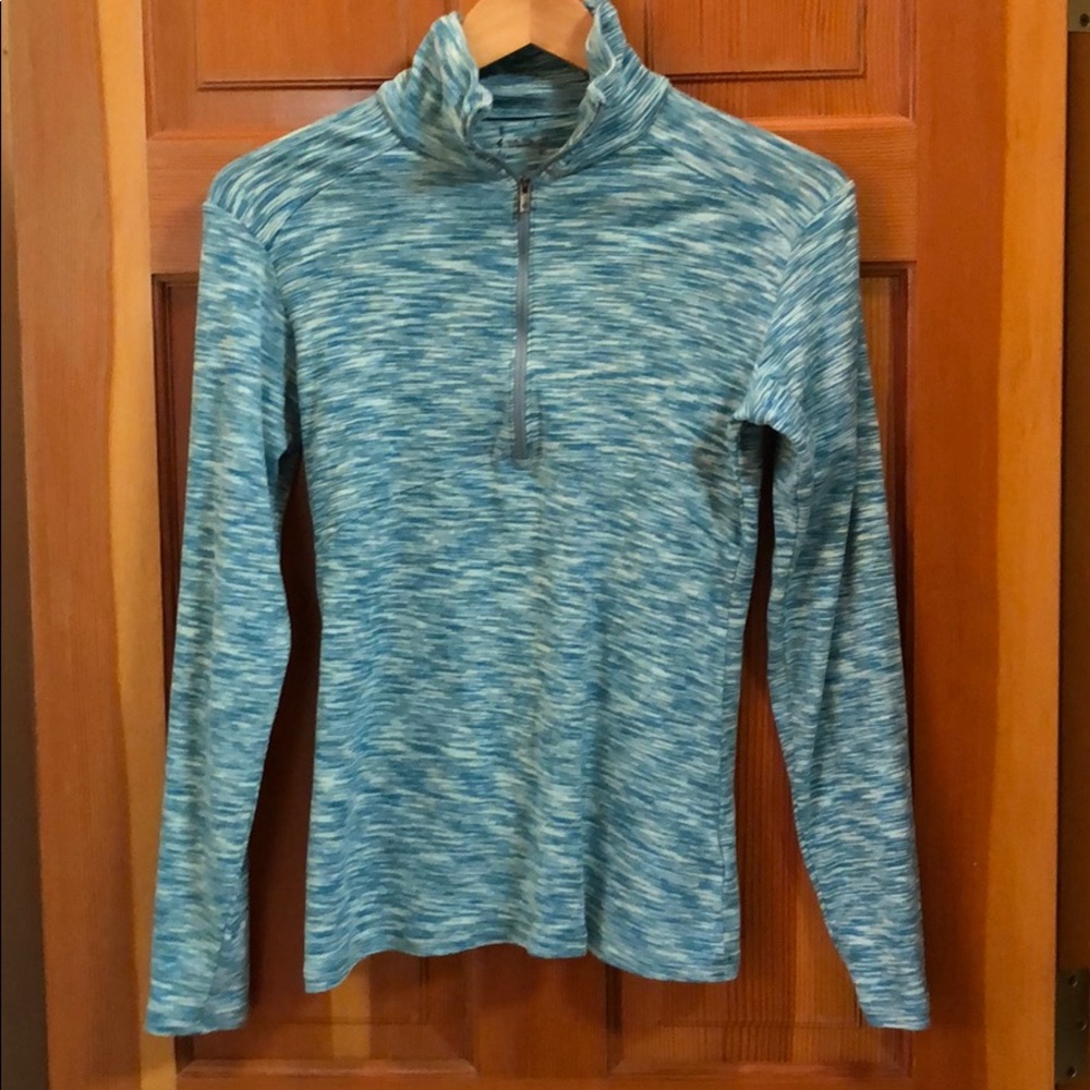 Columbia long sleeved zip up shirt